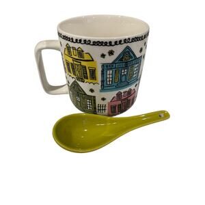 New Orleans Shotgun House Mug and Spoon